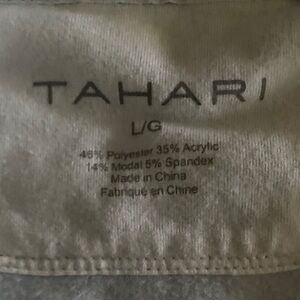 Tahari Light Gray Knit Top